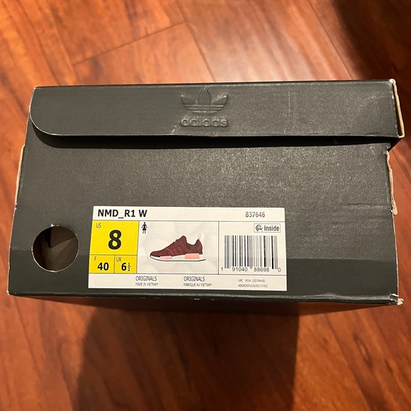 Adidas Originals Women's NMD_R1 Sneaker new burgundy white, purple&coral - Picture 2 of 14